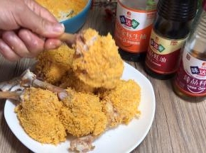 再裹满面包糠