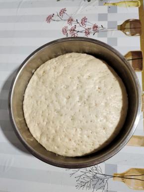 放在温暖的地方，发酵至两倍大！