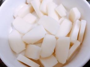 年糕切成片