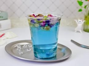 蝶豆花玫瑰花茶：