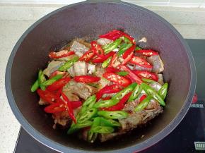 加青红椒。