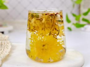 柠檬山楂金菊茶：清热降血压。