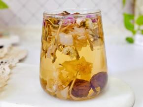 乌梅玫瑰金银花茶：排毒养颜。