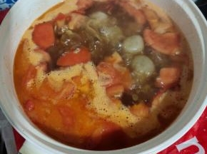 再继续煮5分钟左右！
