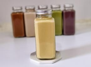 小米玉米片豆浆：健脾养胃。