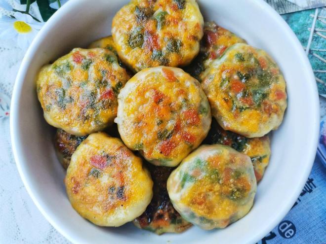 青椒火腿鸡蛋饼