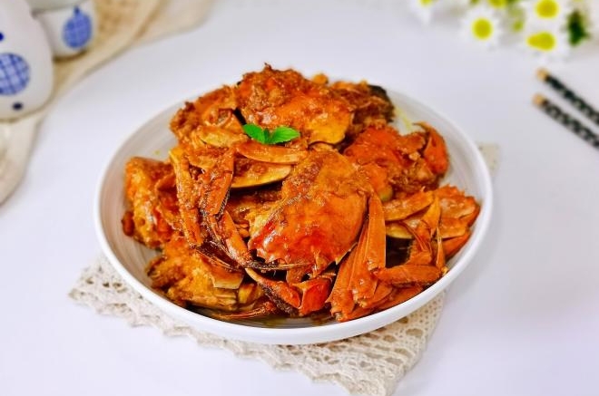 咸蛋黄焗大闸蟹