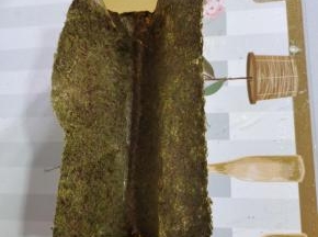 爱心寿司模具提前清洗干净，擦干水分，取一片寿司海苔放进模具中！