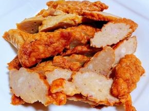 肉参切成大小均匀的片状