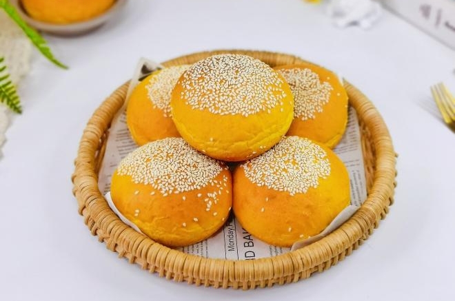 南瓜汉堡胚面包