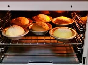 发酵至原来的1.5倍大，入烤箱中层，上下175度烤25分钟。（注意观察颜色，上色后加盖锡纸）