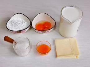 准备食材，鸡蛋只用蛋黄哈。