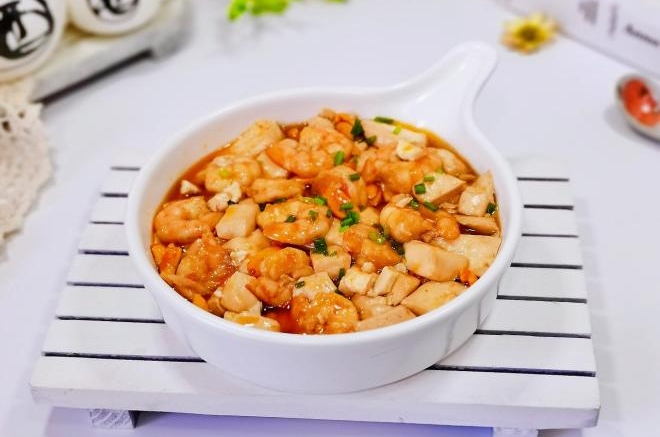 虾仁豆腐