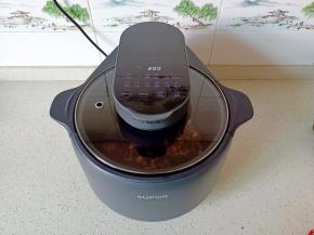 选择搅拌炸，200度。