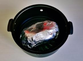 再用锡纸包起来。