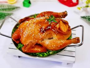 轻轻一拉鸡腿下来了呦～