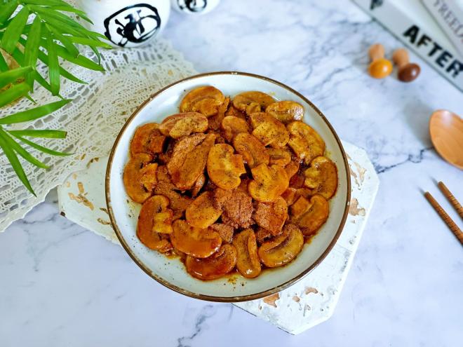 黑椒口蘑炒肉片