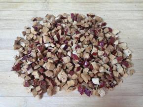 和田大枣表面冲洗干净，去核切成小丁。