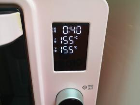 上下管155度烤40分钟。