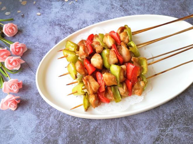 彩椒鸡肉串