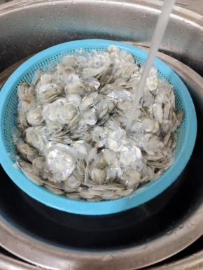 再用清水把鱼鳞多清洗几遍！