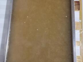 倒入干净的容器中，让它自然晾凉，放进冰箱冷藏两个小时！冬天气温低，直接室温放置一晚上也凝固的很好！