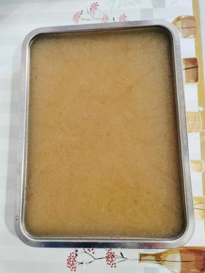 这是放了一晚上的鱼鳞皮冻！