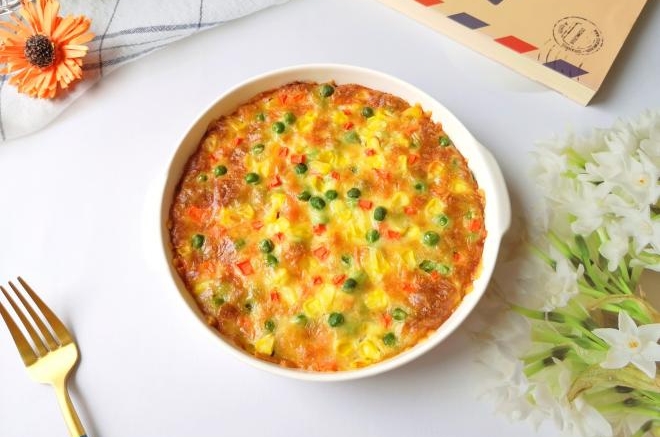 彩蔬芝士焗饭