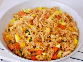 少油版蟹柳蛋炒饭。
