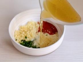 倒入热油简单均匀。