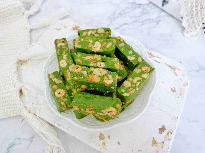 抹茶味坚果牛轧糖