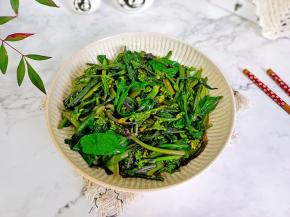 清爽鲜嫩的红菜苔，超级好吃！