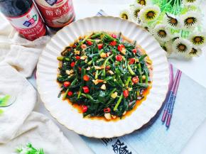 超好吃的凉拌韭菜就做好啦。