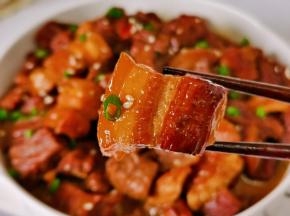 五花肉肥而不腻。