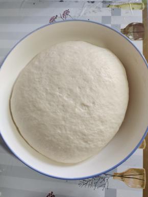 放在温暖的地方，发酵至两倍大！