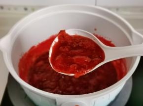 我做的大果粒口感的。