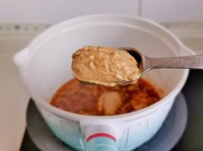 加入芝麻酱烧开