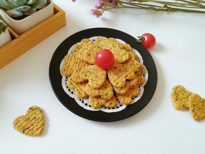 葱香爱心饼干