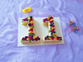 美美哒数字蛋糕完成了。 