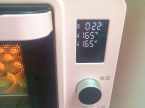 上下管165度烤22分钟。