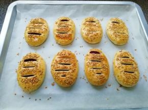 漂亮的老婆饼出炉。 