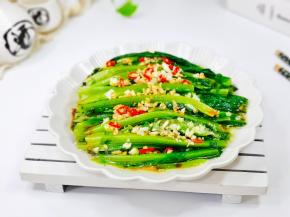 蒜蓉油麦菜。