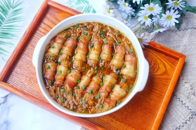 金针菇培根卷
