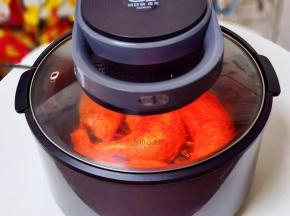 170度烤30分钟，翻面再烤15分钟，注意观察颜色，最好包上锡纸。