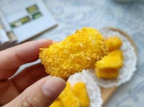 外面酥脆，里面软糯的炸牛奶就做好啦