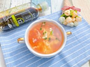 西红柿鸡蛋汤完成