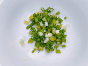 小葱切碎