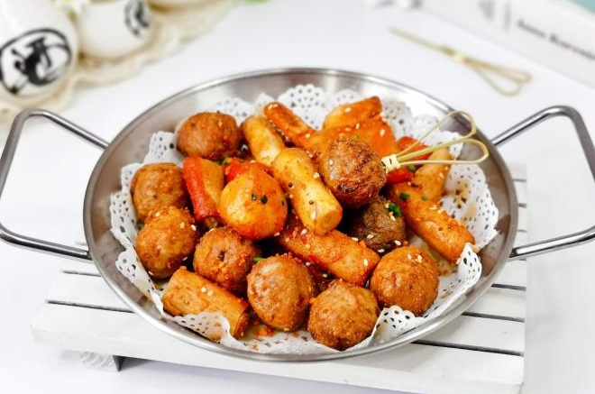 空气炸烧烤丸子