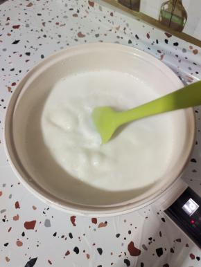 不停的搅拌至煮开！