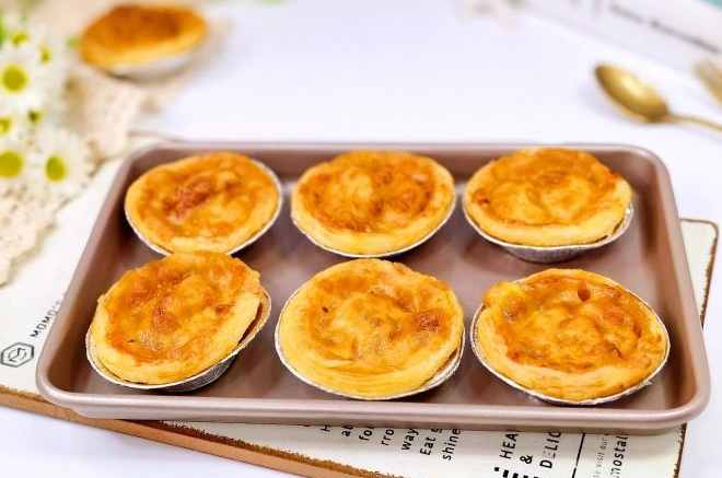 蛋挞时蔬虾仁披萨